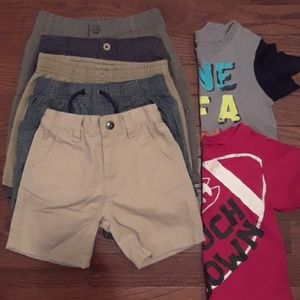 12-18m shirts & 18m shorts mixed